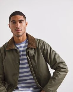 Khaki Cotton Wax Jacket -Jacamo Shop x08rw241752w