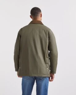 Khaki Cotton Wax Jacket -Jacamo Shop x08rw241753w