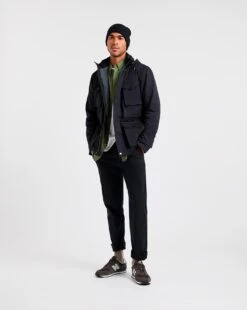 Black 4 Pocket Hooded Cotton Jacket 6 Black 4 Pocket Hooded Cotton Jacket -Jacamo Shop x08rw247706w