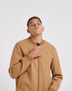 Faux Wool Bomber Jacket -Jacamo Shop x08rw388754w