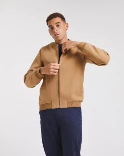 Faux Wool Bomber Jacket -Jacamo Shop x08rw388756w