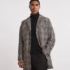 Wool Mix Check Over Coat