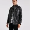 Black 4 Pocket Leather Jacket