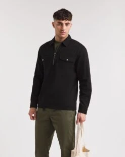 Zip Neck Overshirt