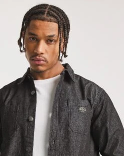 Blackwash Denim Worker Shacket -Jacamo Shop x08vm228773w