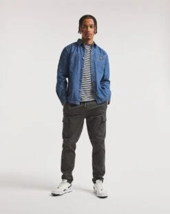Stonewash Denim Worker Shacket -Jacamo Shop x08vm229771w