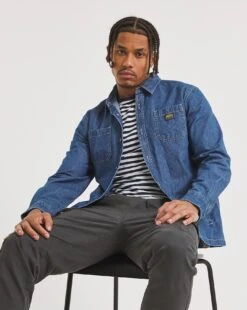 Stonewash Denim Worker Shacket