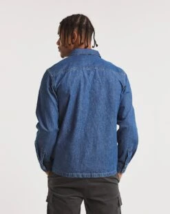 Stonewash Denim Worker Shacket -Jacamo Shop x08vm229774w