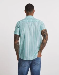 Short Sleeve Stripe Shirt -Jacamo Shop x08vm294708w
