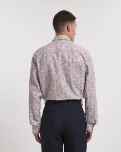 William Hunt Floral Print Jacquard Shirt -Jacamo Shop x08vm378737w