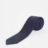 William Hunt Navy Plain Silk Tie
