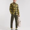 Double Pocket Check Overshirt LS