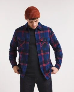 Heavy Flannel Check Overshirt -Jacamo Shop x08wv896737w
