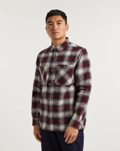 Double Pocket Check Overshirt LS -Jacamo Shop x08wv932706w