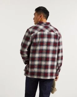 Double Pocket Check Overshirt LS -Jacamo Shop x08wv932709w