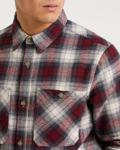 Double Pocket Check Overshirt LS -Jacamo Shop x08wv932710w