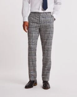 Grey Check Regular Fit Suit Trouser -Jacamo Shop x08yy264740w