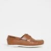 Tan Boat Shoes Wide Fit