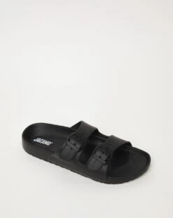 Black Buckle Strap Slider Wide Fit -Jacamo Shop y01lj720705s