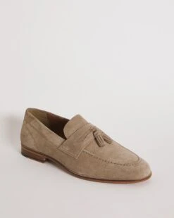 Stone Suede Tassel Loafer Wide Fit -Jacamo Shop y01lj803730s