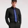 Black Long Sleeve Formal Shirt Reg
