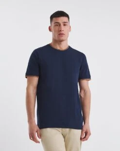 Tipped Ringer Pique T-shirt Long
