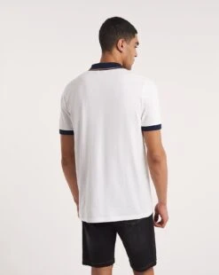 Zip Neck Jersey Polo Long -Jacamo Shop y08gw461763w