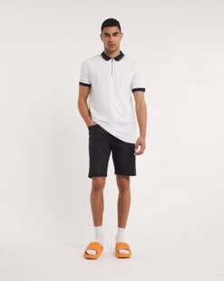 Zip Neck Jersey Polo Long -Jacamo Shop y08gw461764w