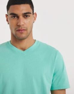 V Neck Pop Colour T-shirt -Jacamo Shop y08gw564706w