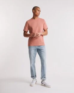 Heavyweight Crew Neck T-Shirt Long -Jacamo Shop y08gw585721w