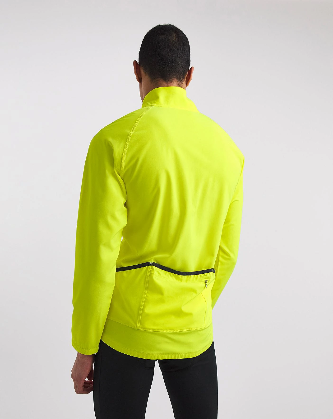 Solid Lime Cycling Jacket 2 Solid Lime Cycling Jacket - Image 2