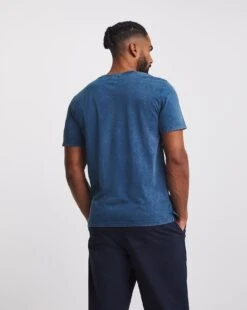 Acid Wash Grandad T-shirt -Jacamo Shop y08hi713708w