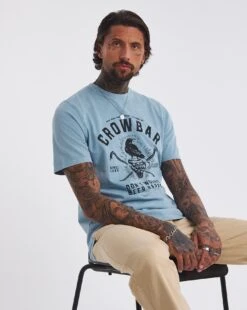 Acid Wash Printed Graphic T-shirt