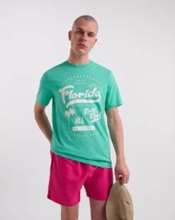 Florida Graphic T-shirt Long -Jacamo Shop y08hi917728w