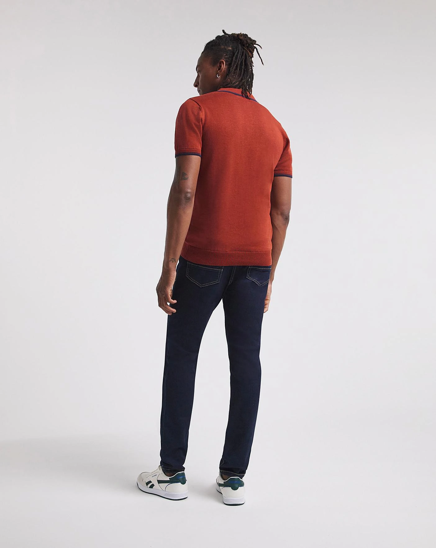 Burgundy Cable Knitted Polo 3 Burgundy Cable Knitted Polo - Image 3