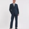 Navy Fit Suit Jacket With Stretch Reg