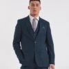Navy Regular Fit Stretch Suit Jacket Sh