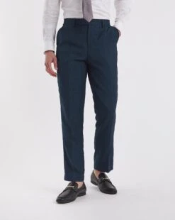 Navy Regular Fit Stretch Suit Trouser Sh -Jacamo Shop y08ka047737w 2