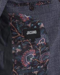 Seb Blue Check Suit Jacket 10 Seb Blue Check Suit Jacket -Jacamo Shop y08lf313733w