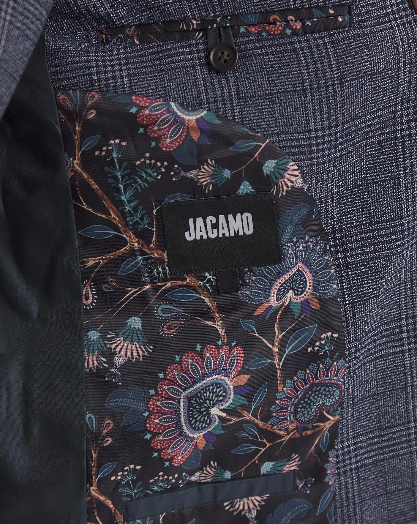 Seb Blue Check Suit Jacket 5 Seb Blue Check Suit Jacket - Image 5