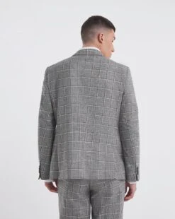 Sam Grey Check Suit Jacket -Jacamo Shop y08lf396724w