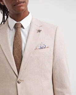 Danny Linen Mix Suit Jacket -Jacamo Shop y08lf683707w