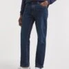 Darkwash Loose Fit Stretch Jeans