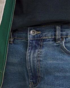 Stonewash Tapered Fit Stretch Jeans -Jacamo Shop y08mw403732w