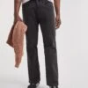 Blackwash Loose Fit Stretch Jeans