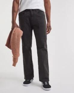 Blackwash Loose Fit Stretch Jeans