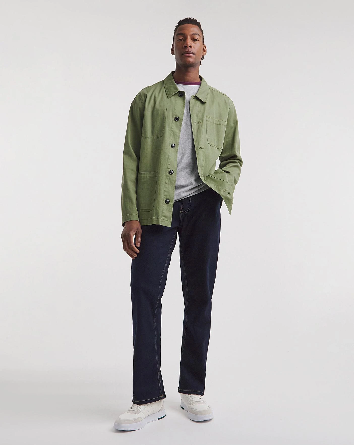 Rinse Wash Loose Fit Stretch Jeans 3 Rinse Wash Loose Fit Stretch Jeans - Image 3