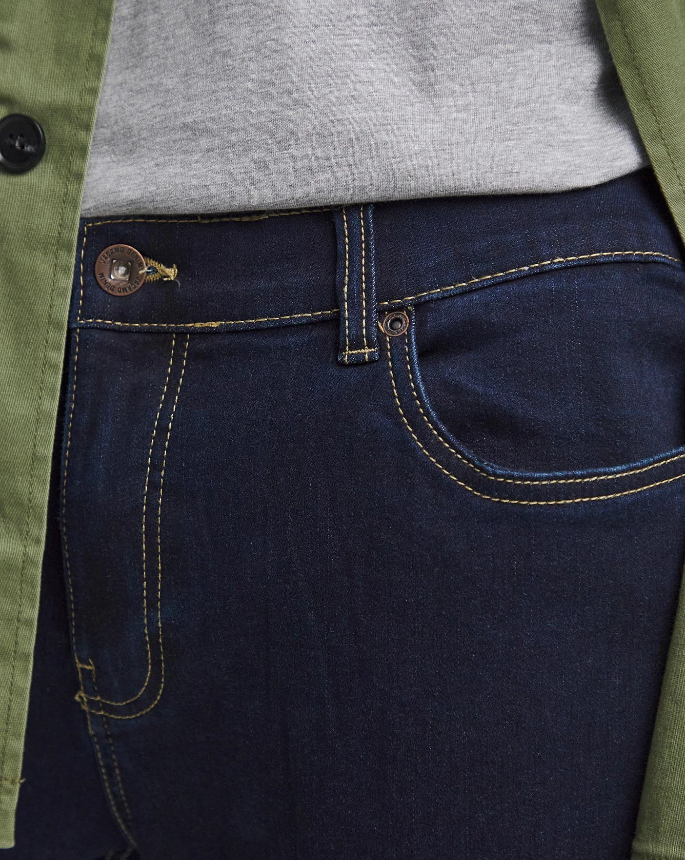 Rinse Wash Loose Fit Stretch Jeans 4 Rinse Wash Loose Fit Stretch Jeans - Image 4