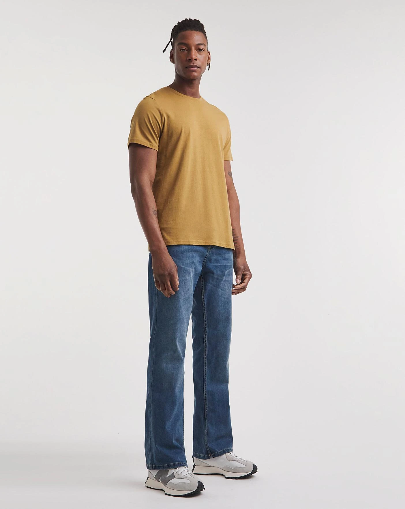 Stonewash Bootcut Fit Stretch Jeans 2 Stonewash Bootcut Fit Stretch Jeans - Image 2