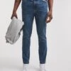Stonewash Skinny Fit Stretch Jeans